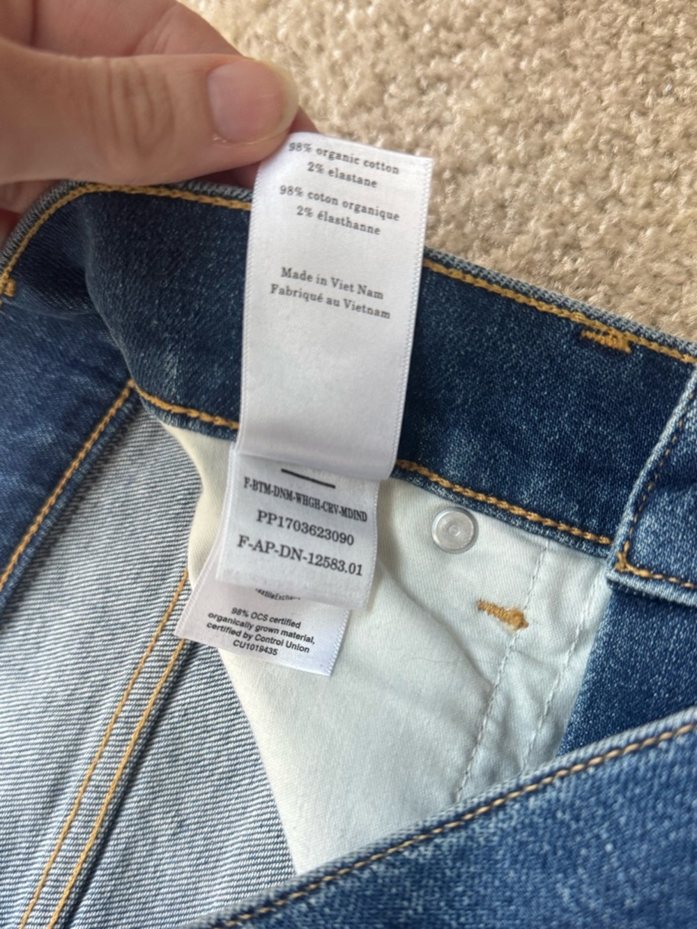Everlane The Way High Curve Jean Ocean Size 28R - Picture 7 of 7